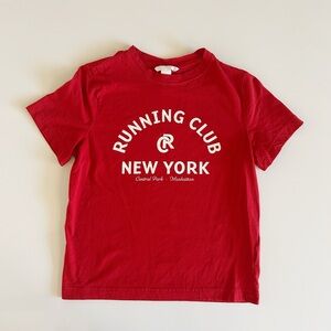 H&M Red Running Club Graohic T-shirt - Size XS